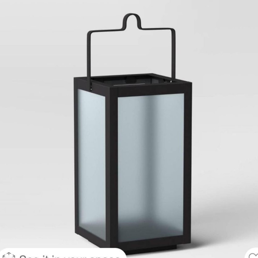 Set of 4 metal outdoor lantern